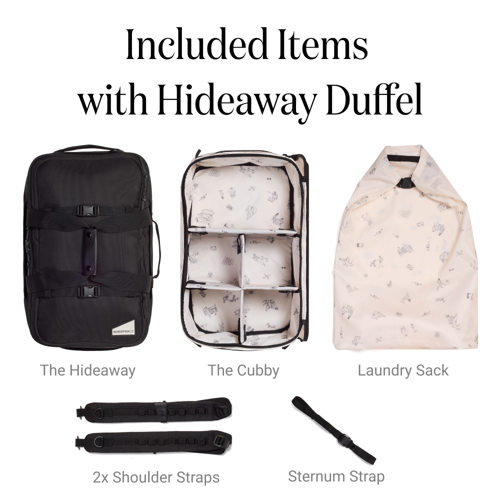 Black Hideaway Duffel