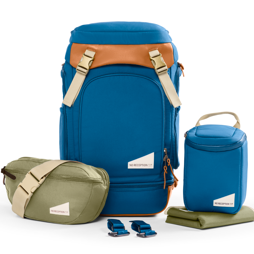 Electric Navy Travel Bundle with Olive Sidekick