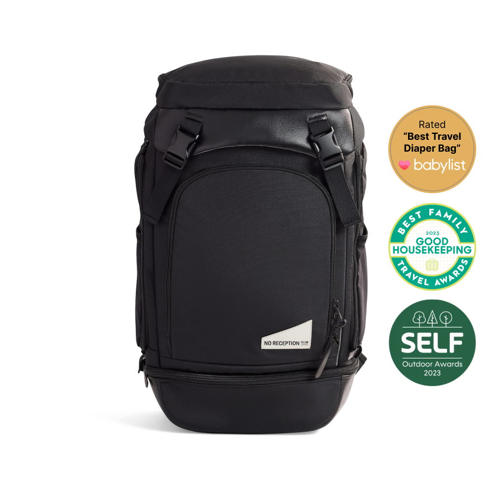 Reception Backpack The Getaway Bag by No Reception Club | Best Travel Diaper Bag