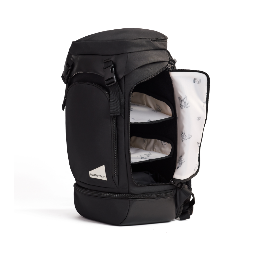 Reception Backpack The Getaway Bag by No Reception Club | Best Travel Diaper Bag