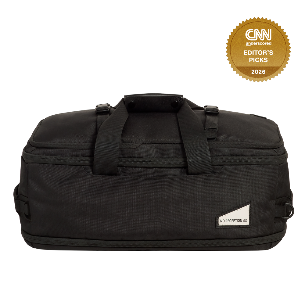 carry on travel duffel bag Leather Rolling for Men & Women Perfect for longer getaways American Tourister 20-inch Black Carry